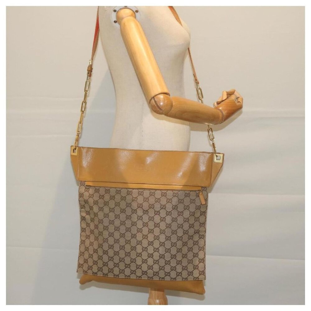 Sold💜Gucci Monogram Crossbody Bag Brown